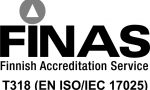 bestLab on FINAS–akkreditointipalvelun akkreditoima testauslaboratorio T318, akkreditointivaatimus SFS-EN ISO/IEC 17025:2005.